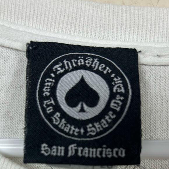 Thrasher Airbrush White T-Shirt size XL - Picture 7 of 8